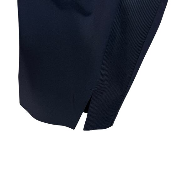 Athleta SZ 10 Brooklyn Ankle Pants Pocket Stretch Mid-Rise Lightweight Navy Blue - Picture 3 of 8